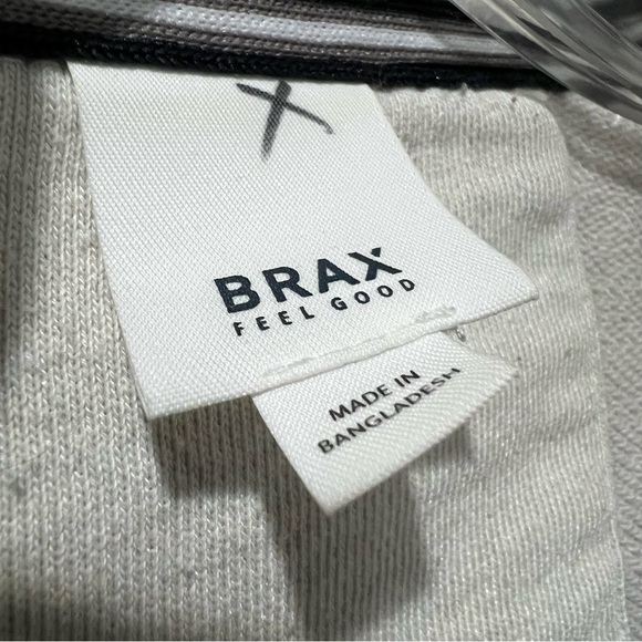 Brax Men’s XXL Cream Gray Sion Organic Cotton Long Sleeve quarter zip Sweater B3 - Picture 5 of 7